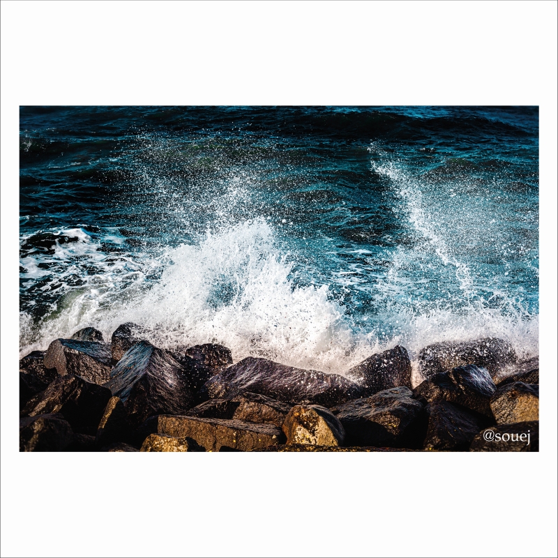 Wellen Warnemuende Ostsee Rostock Souej