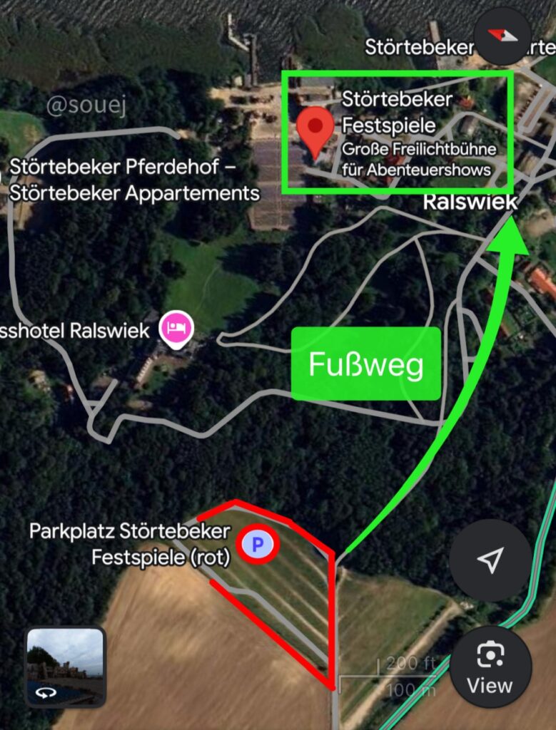 stoertebeker festspiele 2025 souej blogartikel fussweg vom parkplatz zum festivalgelaende